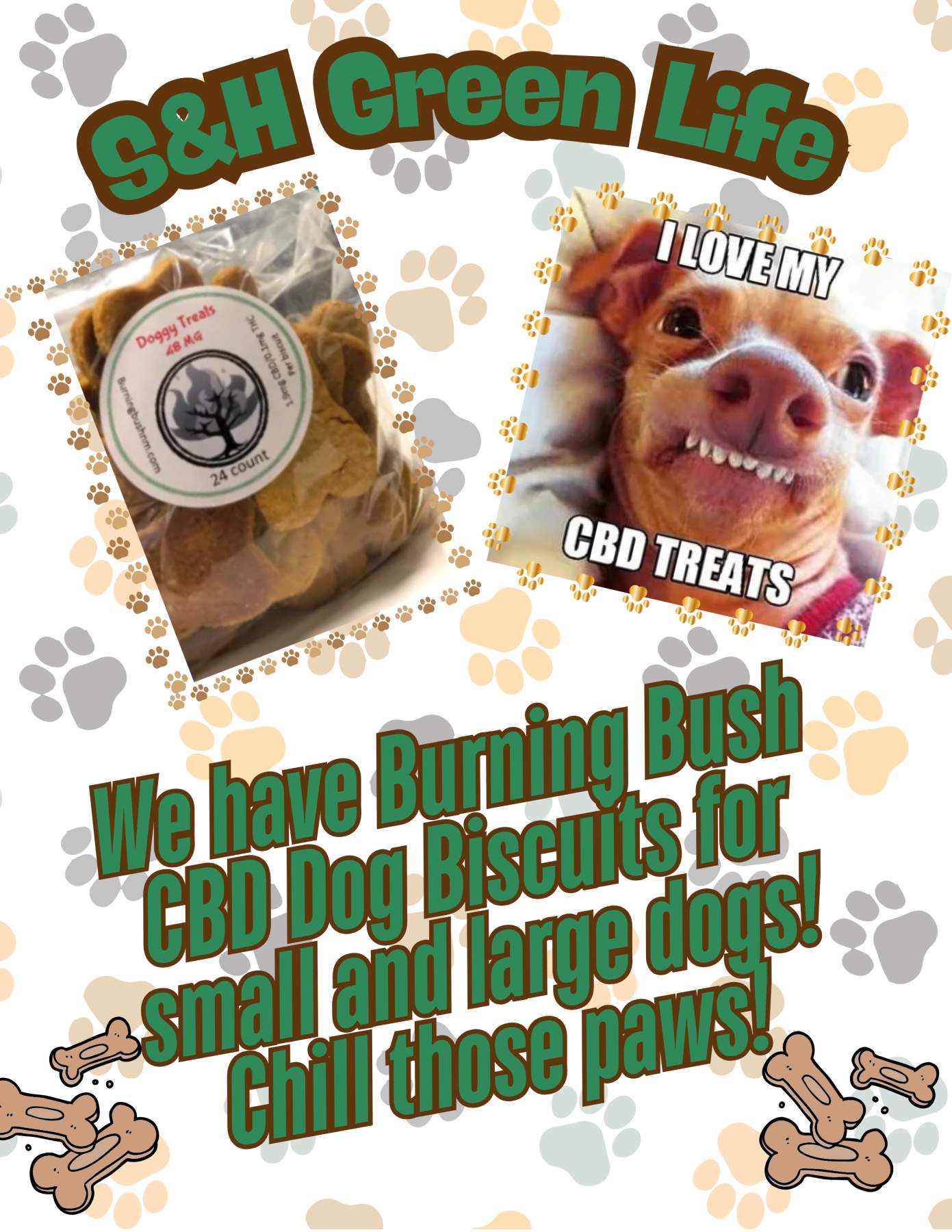 S&H Green Life - CBD Dog Biscuits